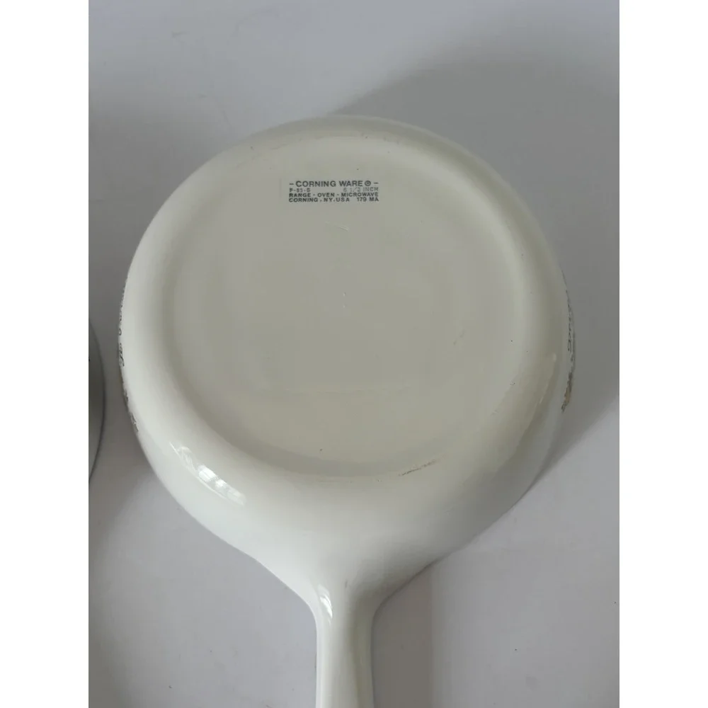 CorningWare Le Persil Spice of Life P-83-B Pan Skillet Dish Vintage Set Of 2